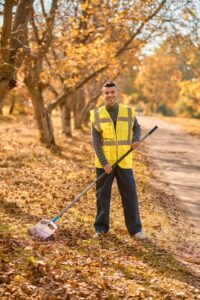 autumn leaf clean-up